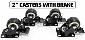 2" Heavy Duty Fiber Castors with Brake