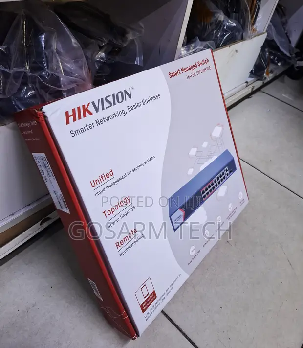 Hikvision 16-Port Managed PoE Switch - 1