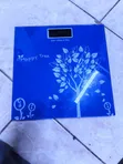 Blue Tempered Glass Digital Bathroom Weighing Scale - 2