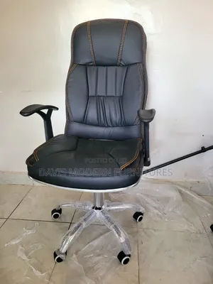 Executive Leather Boss Chair - Black