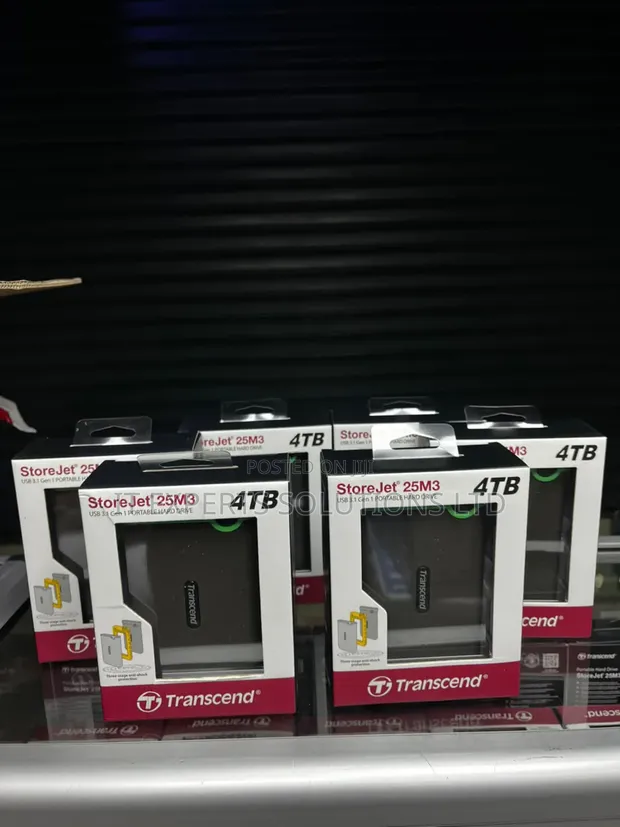 Transcend 4TB Harddisk ya Nje - 1