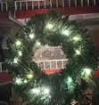 Prelit Christmas Wreath Decoration 38cm - 1