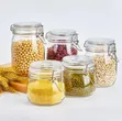 Airtight Glass Storage Clip-Top Jars - 500ml - 1