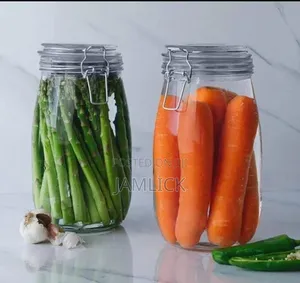 Airtight Glass Storage Clip-Top Jars - 500ml