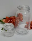 Airtight Glass Storage Clip-Top Jars - 500ml - 3