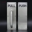 Commercial Push-Pull Door Handles (Matte Black) - 4