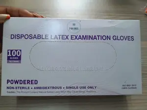 Gloves za Latex za Kufanyia Vipimo Zilizopakwa Poda