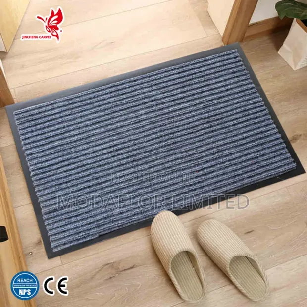 Excel Deco 10mm Ribbed Carpet Mat 80x120cm - 1