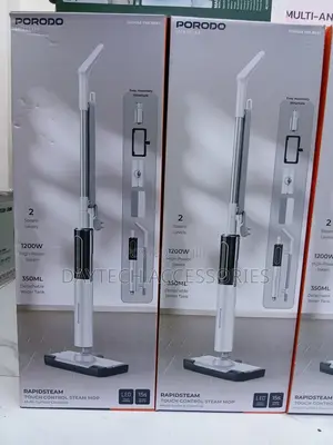 Porodo Lifestyle RapidSteam Steam Mop yenye Touch Control (Nyeupe)