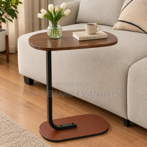 Modern C-Shaped Side Table - 1