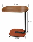 Modern C-Shaped Side Table - 3