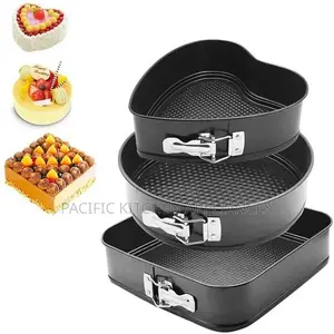 3-Piece Non-Stick Cake Baking Molds Set