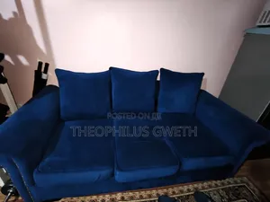 Blue 3 Seater Sofa