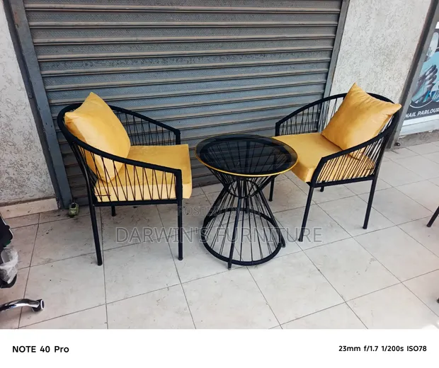 Brand New Round Garden Table Set - 1