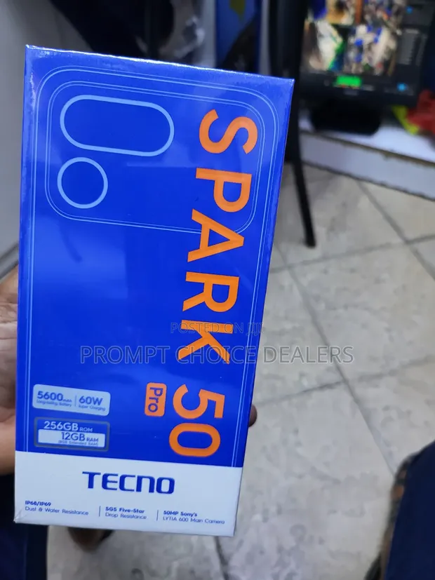 New Tecno Spark 50 Pro 256GB Black - 1