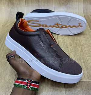 Viatu vya Santoni vya Ngozi vya Flat