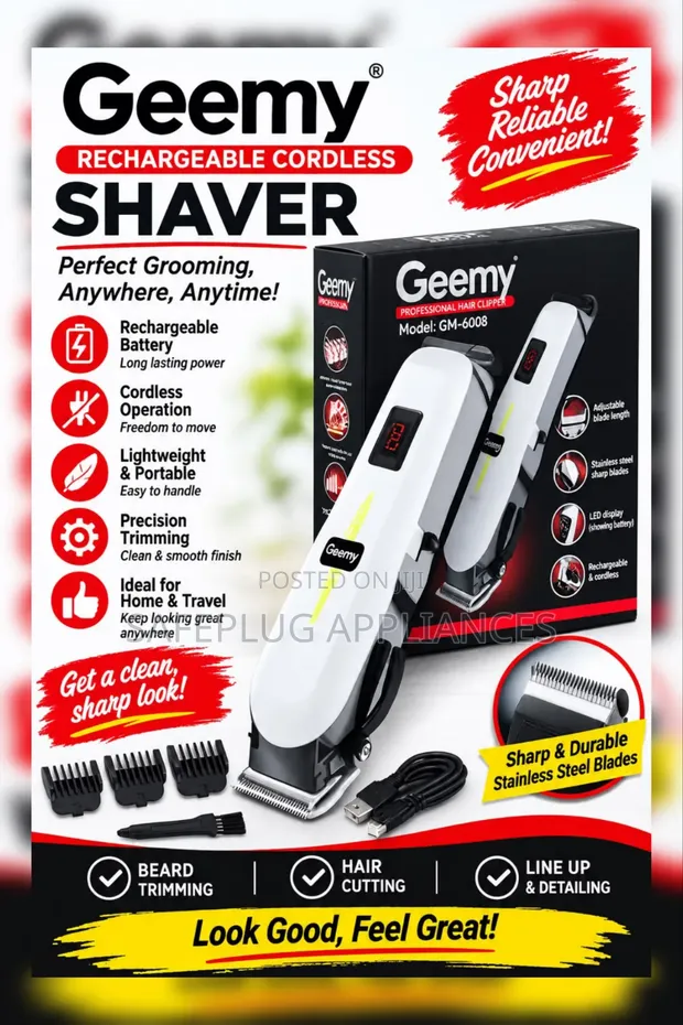 Rechargeable Geemy Men's Shaver - 1