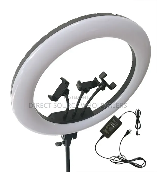 Ring Light ya Inchi 18 na Stand ya Tripod inayoweza Kupanuliwa (Hadi 2m) - 1