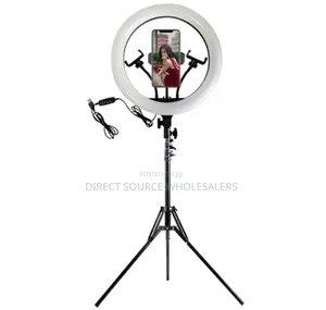Ring Light ya Inchi 18 na Stand ya Tripod inayoweza Kupanuliwa (Hadi 2m)