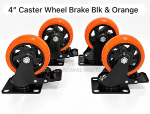 4" Heavy Duty Castor Wheels with Brake (Brand New)