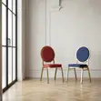 Viti vya Ofisi na Mikutano vya Ergonomic vinavyoweza Kuwekwa Juu (Bluu) - 3