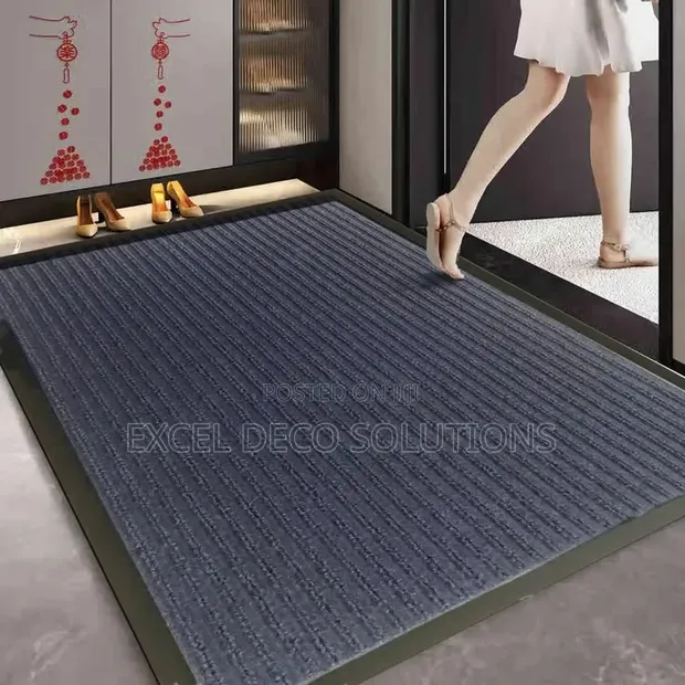 Excel Deco Ribbed Entrance Carpet Mat 80x120cm - 1