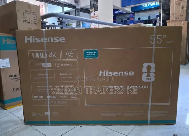 Hisense 55" UHD 4K A6 Series 55A6QKEN Frameless TV - 1