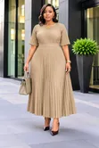 Kanzu Nzuri ya Pleated - 1