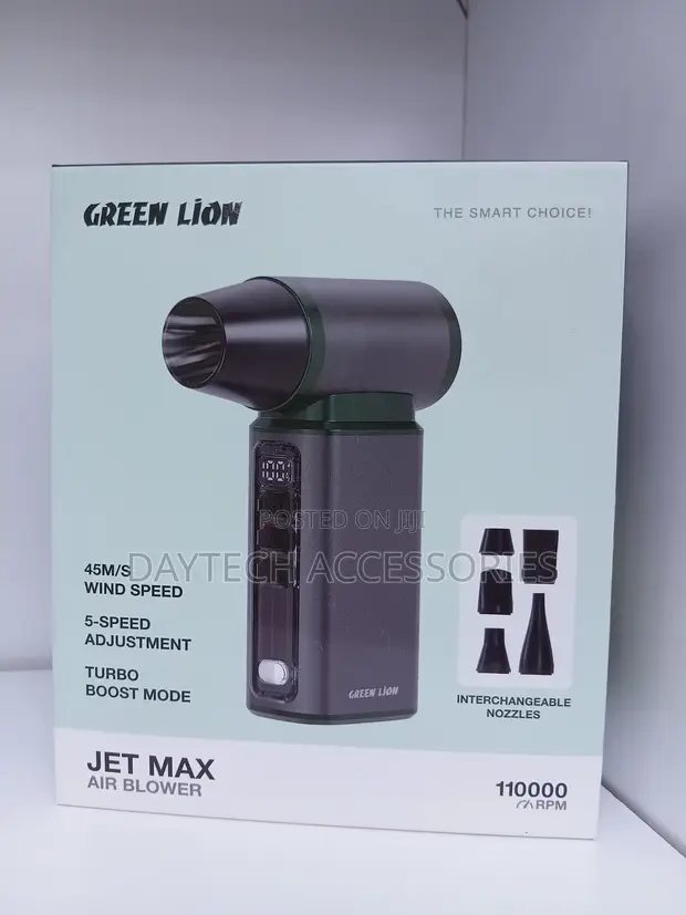 Green Lion Jet Max Air Blower Fan - Gray - 1