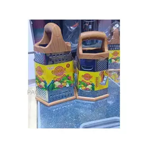6-Sided Stainless Steel Vegetable Slicer & Grater