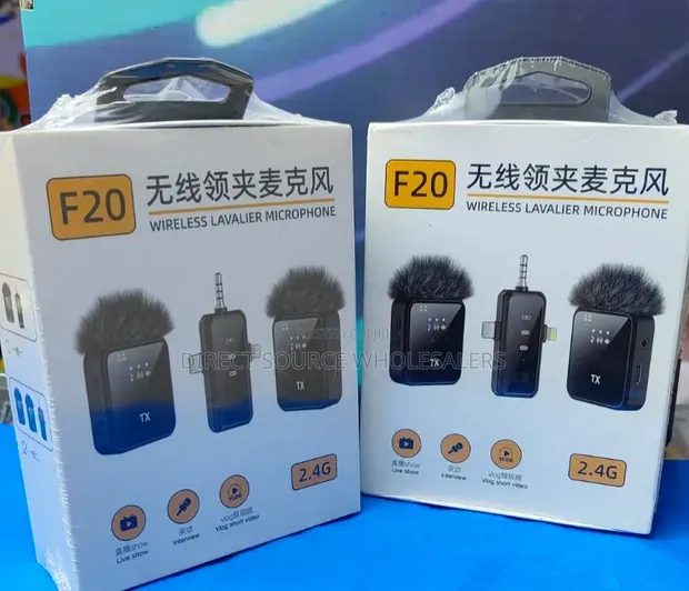 F20 2.4G Wireless Clip-On Mic for Phone Video & Content Creation - 1