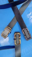 Unisex Classic Black Fashion Belt - 1