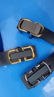 Unisex Classic Black Fashion Belt - 2