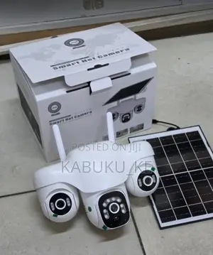 Kamera ya V380 VTS31 4G Solar yenye Lensi Tatu za PTZ