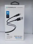 Powerology Power Sync Weave USB-A to USB-C Cable - 20W PD - 1