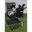 25-Piece Marble Silicone Utensil Set with Knife Set & Chopping Board - 2