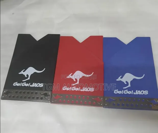 Kangaroo Mud Flaps - Black/Red/Blue - 1