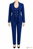 Elegant 3-Piece Pinstripe Ladies Trouser Suit - 1