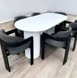 Modern Oval Dining Set - 4 Seater - 1