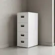 Modern Gray 4-Locker Storage Cabinet - 4