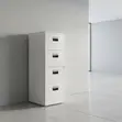 Modern Gray 4-Locker Storage Cabinet - 5