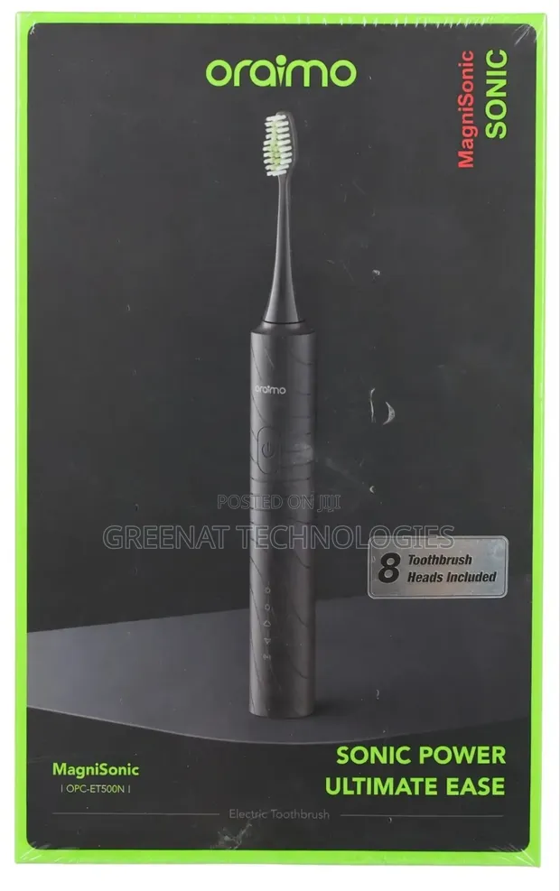 Oraimo MagniSonic OPC-ET500N Electric Toothbrush (8 Heads) - 1