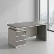 Rectangular Office Desk with Lockable Drawer - 3