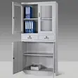 2-Door Metallic Cabinet with Shelves - 2