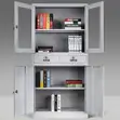 2-Door Metallic Cabinet with Shelves - 3