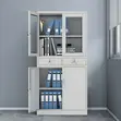 2-Door Metallic Cabinet with Shelves - 4