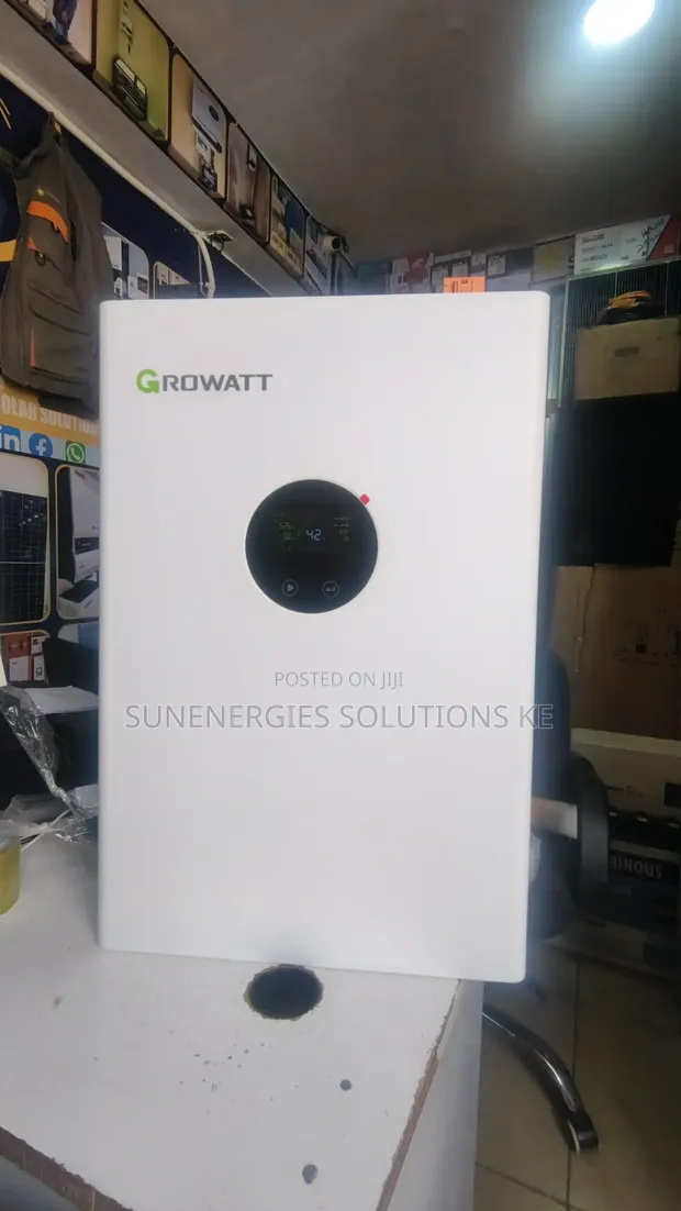 Growatt 5.12kWh 51.2V 100Ah Wall Mount Lithium Battery - 1