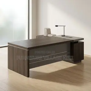 1.8m Office Desk with Side Return - Gray