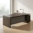 1.8m Office Desk with Side Return - Gray - 1