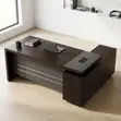1.8m Office Desk with Side Return - Gray - 2